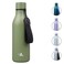 Konokyo Insulated Water Bottle with Strap18 oz Double Wall Stainless Steel Vacuum Bottles Metal Water FlaskForest Green