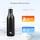 Konokyo Insulated Water Bottle with Strap25 oz Double Wall Stainless Steel Vacuum Bottles Metal Water FlaskBlack