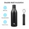 Konokyo Insulated Water Bottle with Strap25 oz Double Wall Stainless Steel Vacuum Bottles Metal Water FlaskBlack