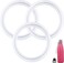 koodee 3 Pack Replacement Silicone Sealing Rings Gaskets for 9 oz12 oz17 oz Vacuum Insulated Cola Shape Water Bottle BPAFree