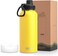 koodee Insulated Water Bottle 32 oz Stainless Steel Double Wall Vacuum Wide Mouth Sport Bottle with Leakproof Spout Lid Yellow