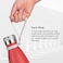 koodee Water Bottle 12 oz Stainless Steel Vacuum Insulated Flask Cola Shape LeakProof Metal Water Bottles for School Canyon Red
