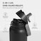 POWCAN 40 oz Insulated Water Bottle for Men PushButton Spout QuickFlip Straw Leakproof Cold for 24 Hrs Stainless Steel Large Water Bottle for Sports Camping Trips Outdoors Midnight Black