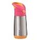b.box bbox 12 oz Insulated Water Bottle Keeps Drinks Cold up to 8 Hours Warm up to 6 Hours Double Wall Stainless Steel Bottle Strawberry Shake 12 oz