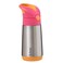 b.box bbox 12 oz Insulated Water Bottle Keeps Drinks Cold up to 8 Hours Warm up to 6 Hours Double Wall Stainless Steel Bottle Strawberry Shake 12 oz