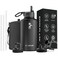 Coolflask 64 oz Water Bottle Insulated with Straw 3 Lids Large Metal Stainless Steel Water Jug Big Half Gallon Wide Mouth for Sports Gym or Office NonBPA Keep Cold 48H Hot 24H Magic Black