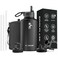 Coolflask 64 oz Water Bottle Insulated with Straw 3 Lids Large Metal Stainless Steel Water Jug Big Half Gallon Wide Mouth for Sports Gym or Office NonBPA Keep Cold 48H Hot 24H Magic Black