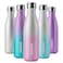BJPKPK 17oz Insulated Water Bottles Stainless SteelSports Water Bottles Keep Cold for 24 Hours and Hot for 12 HoursBPA FreeGlitter Silver Pink