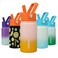 BJPKPK Insulated Water Bottle with Straw Lid 15 oz Stainless Steel Metal Water Bottles Reusable Leak Proof BPA Free Thermo Flask Cups Coral