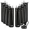 HASLE OUTFITTERS Insulated Water Bottle 22 oz Double Wall Stainless Steel Water Bottle Wide Mouth with Straw Lid Spout Lid Keeps Cold or HotBlack8