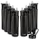 HASLE OUTFITTERS Insulated Water Bottle 22 oz Double Wall Stainless Steel Water Bottle Wide Mouth with Straw Lid Spout Lid Keeps Cold or HotBlack8