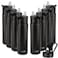 HASLE OUTFITTERS Insulated Water Bottle 22 oz Double Wall Stainless Steel Water Bottle Wide Mouth with Straw Lid Spout Lid Keeps Cold or HotBlack8