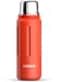 BOBBER 26 oz Stainless Steel Heavy Duty Thermo Flask for Hot and Cold Drinks Dishwasher Safe Insulated Water Bottle with Cup Lid Keeps Hot for 36 Hours LeakProof Rugged Thermo Bottle Red
