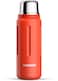 BOBBER 26 oz Stainless Steel Heavy Duty Thermo Flask for Hot and Cold Drinks Dishwasher Safe Insulated Water Bottle with Cup Lid Keeps Hot for 36 Hours LeakProof Rugged Thermo Bottle Red