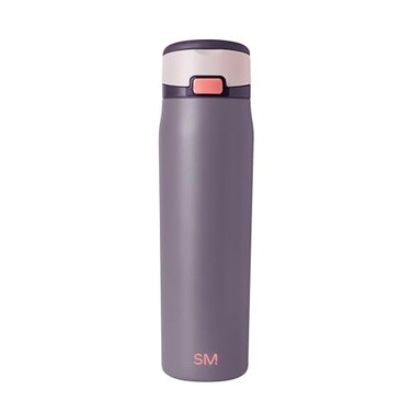 Simple Modern Mesa Loop Water Bottle with Covered Straw and Handle 24oz Cup Holder Friendly Insulated Stainless Steel Bottles for Travel Sports and School Iris Sage