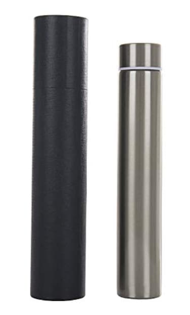 ChezMax Slim Thin Stainless Steel Vacuum Insulated Water Bottle Leak Proof EcoFriendly Travel Cup Sports Drink Bottle 88OZ Silvery