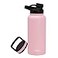 MIRA 32 oz Insulated Sports Bottle Stainless Steel Temperature Control Thermo EasyDrink Spout 24Hr Cold12Hr Hot Taffy Pink