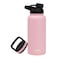 MIRA 32 oz Insulated Sports Bottle Stainless Steel Temperature Control Thermo EasyDrink Spout 24Hr Cold12Hr Hot Taffy Pink