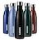 BJPKPK Insulated Water Bottles 17oz Leak Proof Stainless Steel Water Bottle Keeps Cold for 24 Hours and Hot for 12 Hours BPA FreeBlack