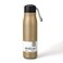 Dusgut Water Bottle with Portable Lid Metal Vacuum Insulated Stainless Steel Reusable Leak Proof Flask 17oz Gold