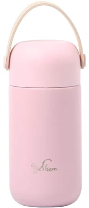 YERBAM Yerbam 55oz Mini Tumbler Stainless Steel Vacuum Insulated Water Bottle Double Wall Thermos Flask Small Size BPA Free Leakproof brink pink