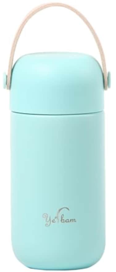 YERBAM Yerbam 55oz Mini Tumbler Stainless Steel Vacuum Insulated Water Bottle Double Wall Thermos Flask Small Size BPA Free Leakproof eton blue