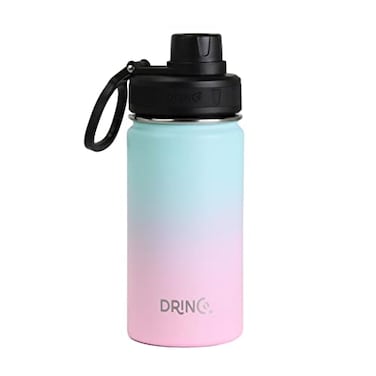 Drinco DRINCO Stainless Steel Water Bottle Spout Lid Vacuum Insulated Double Wall Water Bottle Wide Mouth 40oz 32oz 22oz 18oz 14oz Leak Proof Keeps Cold or Hot 14 oz 14oz Macaron