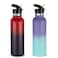 Neihepal 24oz Insulated Water Bottles Bulk 2 PackStainless Steel Double Wall Sport Bottle with Straw LidMetal Reusable Thermoses Cup with Hand Cap for SchoolCyclistsHikersGift AssortedSet of 2