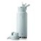 Ideus IDEUS Insulated Stainless Steel Water Bottle with 2 LeakProof Lids Thermal Water Flask for Hiking Biking 40oz Light Blue