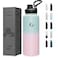 COKTIK Sports Water Bottle 40oz Insulated Water Bottle with HandleStainless SteelSimple ModernSuitable for Travel School Boy GirlBubble Gum