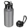 VQRRCKI 32 oz Insulated Water Bottle with Straw Lid Wide Mouth Lids Stainless Steel Sports Water Bottles Double Walled Vacuum Leak Proof Gray