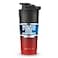 Ice Shaker Insulated Stainless Steel Shaker Bottle 26oz Redblack Cold for 30 Hours Insulated Cup with Twiston Agitator OdorFree Bottle for Protein Shakes Water Smoothies Cocktails
