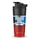 Ice Shaker Insulated Stainless Steel Shaker Bottle 26oz Redblack Cold for 30 Hours Insulated Cup with Twiston Agitator OdorFree Bottle for Protein Shakes Water Smoothies Cocktails
