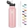 han's bottle Hans Bottle Sports Water Bottle 24 Oz Straw Lid Leak Proof Vacuum Insulated Stainless Steel Double Walled Thermo MugBlush