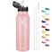 han's bottle Hans Bottle Sports Water Bottle 24 Oz Straw Lid Leak Proof Vacuum Insulated Stainless Steel Double Walled Thermo MugBlush