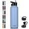 HASLE OUTFITTERS 40oz Stainless Steel Water Bottle Vacuum Insulated Double Walled Leak Proof Sports Water Bottle with 2 Lids Straw and Spout Lid Thermo Mug Keep Cold and HotBlue1