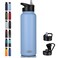 HASLE OUTFITTERS 40oz Stainless Steel Water Bottle Vacuum Insulated Double Walled Leak Proof Sports Water Bottle with 2 Lids Straw and Spout Lid Thermo Mug Keep Cold and HotBlue1