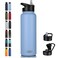HASLE OUTFITTERS 40oz Stainless Steel Water Bottle Vacuum Insulated Double Walled Leak Proof Sports Water Bottle with 2 Lids Straw and Spout Lid Thermo Mug Keep Cold and HotBlue1