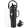 RAYMYLO 32oz Stainless Steel Water Bottle Cold for 48 Hrs Hot for 24 Hrs Triple Wall Vacuum Insulated Water Bottle with Straw Lid Spout Lid and Paracord Handle Leakproof Fit in Any Car Cup