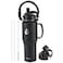 RAYMYLO 32oz Stainless Steel Water Bottle Cold for 48 Hrs Hot for 24 Hrs Triple Wall Vacuum Insulated Water Bottle with Straw Lid Spout Lid and Paracord Handle Leakproof Fit in Any Car Cup