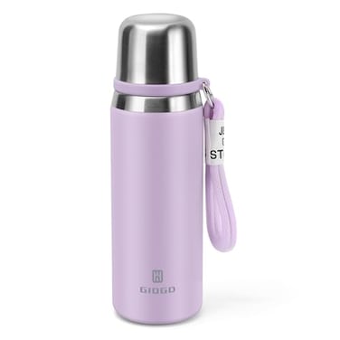GIOGD Stainless Steel thermo Bottles with cup 700ml237oz Vacuum Insulated Bottle for hot and cold coffee drink water thermo flask with cupPurple700ml