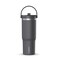 Hydrapeak Nomad 32oz Insulated Stainless Steel Travel Tumbler with Handle Straw Lid Leakproof Cupholder Friendly Keeps Drinks Cold 24 Hours Reusable Bottle for Daily Hydration Grey Matter