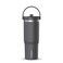 Hydrapeak Nomad 32oz Insulated Stainless Steel Travel Tumbler with Handle Straw Lid Leakproof Cupholder Friendly Keeps Drinks Cold 24 Hours Reusable Bottle for Daily Hydration Grey Matter