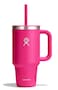Hydro Flask 32 Oz Travel Tumbler with Handle Clear Lid and Straw Insulated Stainless Steel in 32 Oz Zinnia