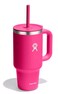Hydro Flask 32 Oz Travel Tumbler with Handle Clear Lid and Straw Insulated Stainless Steel in 32 Oz Zinnia