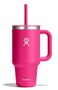 Hydro Flask 32 Oz Travel Tumbler with Handle Clear Lid and Straw Insulated Stainless Steel in 32 Oz Zinnia