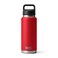 YETI Rambler 36 oz Bottle Leakproof Vacuum Insulated Stainless Steel with Chug Cap Rescue Red