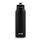 Ello Pop Fill 32oz Stainless Steel Water Bottle with Quick Fill Technology Double Walled and Vacuum Insulated Metal Leak Proof Locking Lid Sip and Chug Reusable BPA Free Black