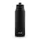 Ello Pop Fill 32oz Stainless Steel Water Bottle with Quick Fill Technology Double Walled and Vacuum Insulated Metal Leak Proof Locking Lid Sip and Chug Reusable BPA Free Black