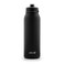 Ello Pop Fill 32oz Stainless Steel Water Bottle with Quick Fill Technology Double Walled and Vacuum Insulated Metal Leak Proof Locking Lid Sip and Chug Reusable BPA Free Black